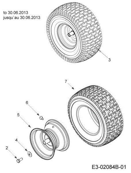Rear wheels KROSSER 92/13,5 T Cat.2013 Garden tractor