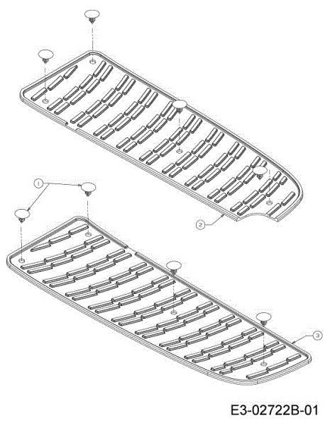 Foot pads TORNADO 108/18,5 H Cat.2013 Garden tractor