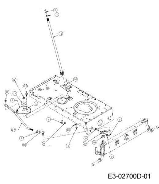 Steering assembly TORNADO 97/13 T Cat.2013 Garden tractor