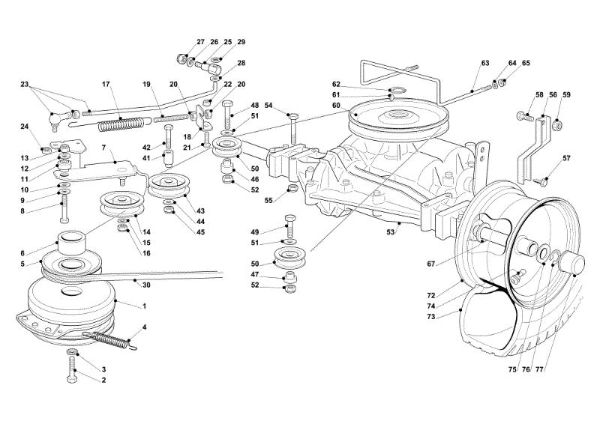 Transmission OM 91PLUS/14,5K M Cat.2013 Garden tractor