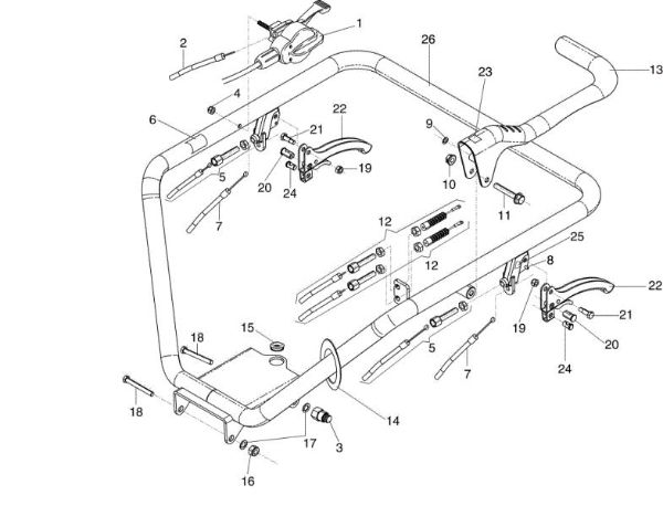 Control box (Handle-bar) CR 560 Transporter