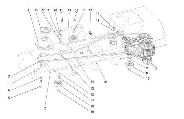 Clutch pulley OM 92S/16H Cat.2014 Garden tractor