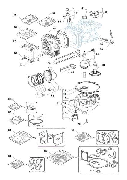 Motor assy OM 91PLUS/14,5K M Cat.2014 Garden tractor