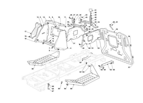 Frame OM 91PLUS/14,5K H Cat.2014 Garden tractor