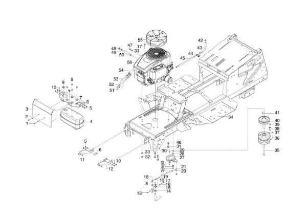 Frame OM 95/16 K H Garden tractor