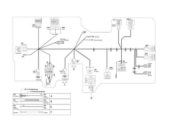 Electric diagram OM 95/15,5 H Garden tractor