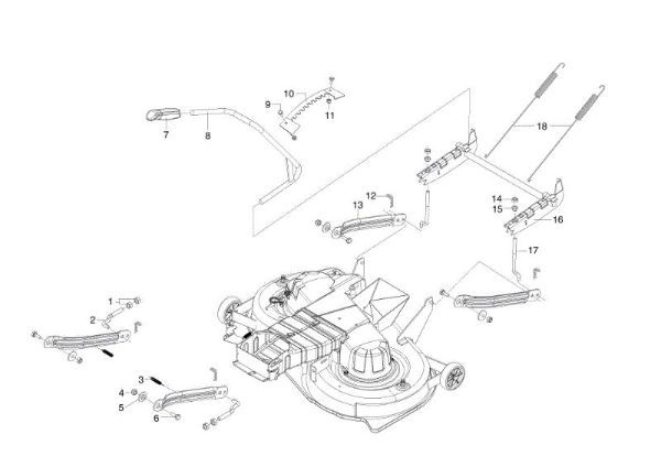 Cutting plate lifting OM 105/20 H Garden tractor
