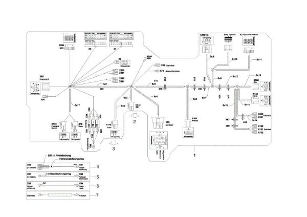 Electric diagram OM 105/20 H Garden tractor