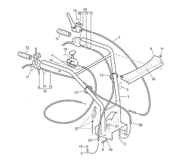 Handlebar CR 340 K (K650) Transporter