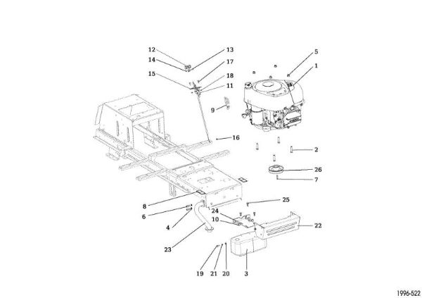 Engine OM 92/13H Cat. 2015 Garden tractor