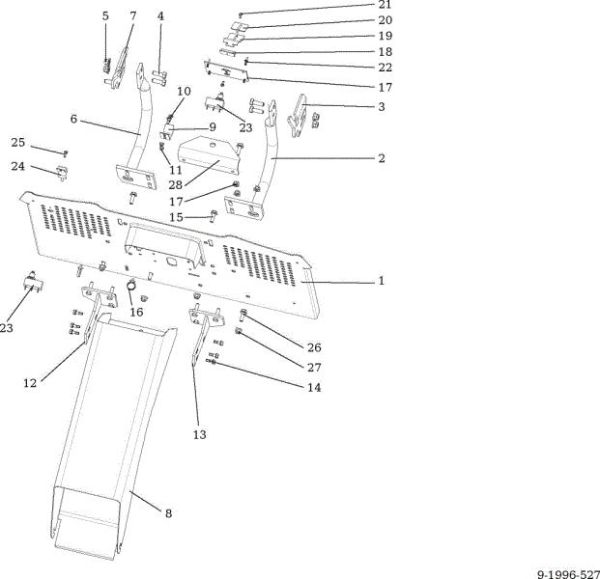Chute and collector assy OM 92/16H Cat. 2015 Garden tractor
