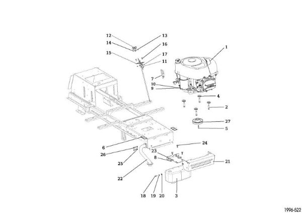 Engine OM 92/16KH (K1600AVD) Cat. 2015 Garden tractor
