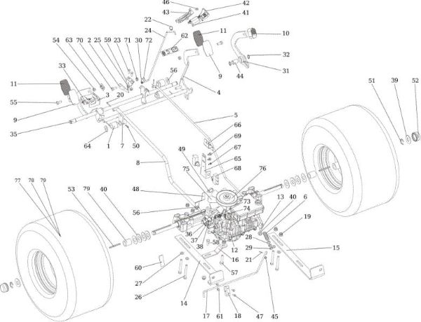 Transmission OM 106/24 KH (K2400AVD V-Twin) Cat. 2015 Garden tractor