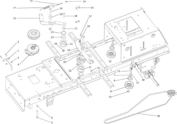 Clutch OM 124/22 H Cat. 2015 Garden tractor