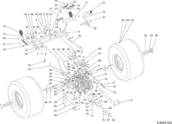 Transmission OM 124/24 KH (K2400AVD V-Twin) Cat. 2015 Garden tractor