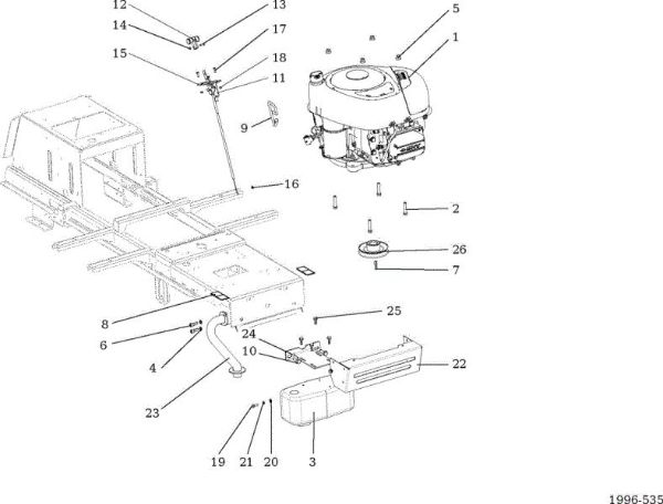 Engine OM 107 L/17,5 H Cat. 2016 Garden tractor