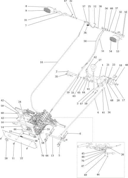 Transmission APACHE 92 EVO (K2400AVD V-Twin) Cat.2016 Garden tractor