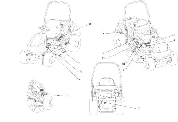 Labels APACHE 92 EVO (K2400AVD V-Twin) Cat.2016 Garden tractor
