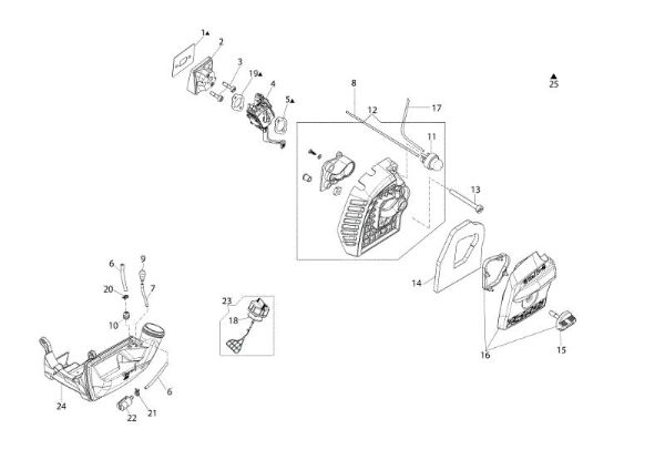 Air filter Power unit (Ø 24/26 mm)