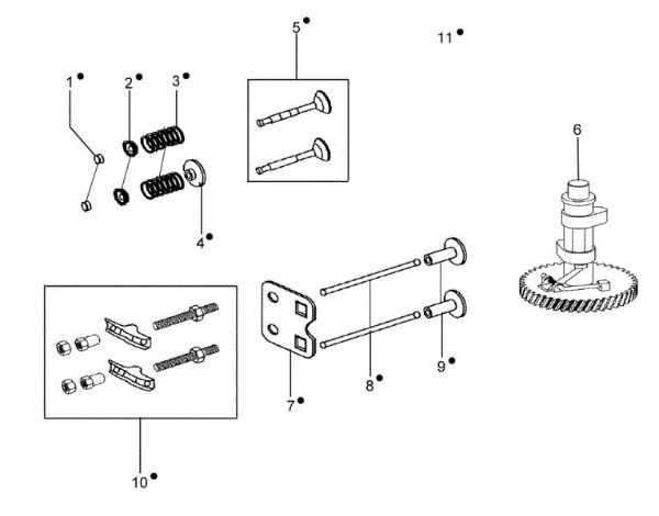 Valve and governor MH 197 RKS (K800 HC) Rotary tiller