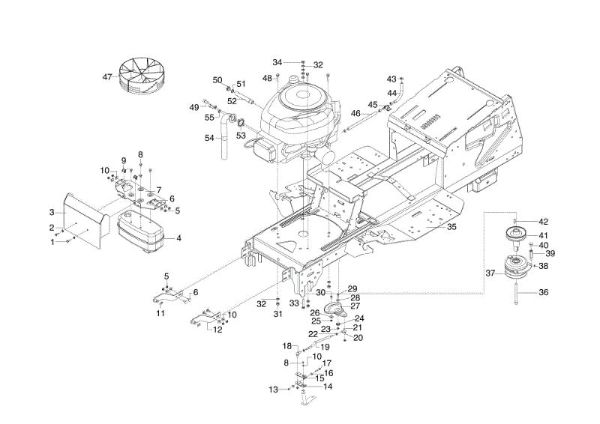 Frame OM 105/17,5 H Cat. 2017 Garden tractor
