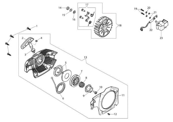 Ignition system GS 37 (Euro 1) Chainsaw