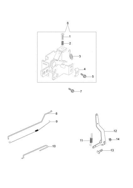 Control lever MAX 53 PK ALLROAD ALUMINIUM (K800) (2018) Lawnmower