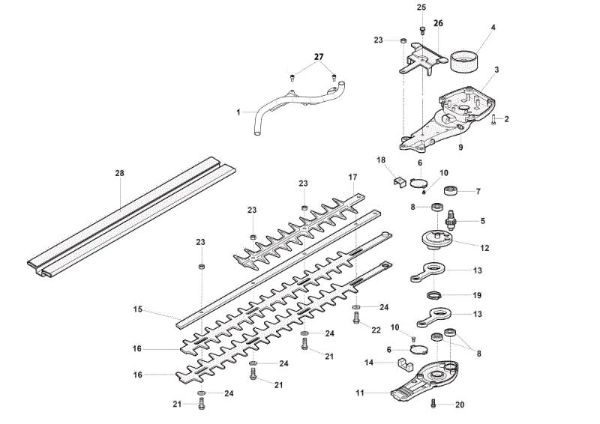 Blades assy HC 247 P Hedgetrimmer