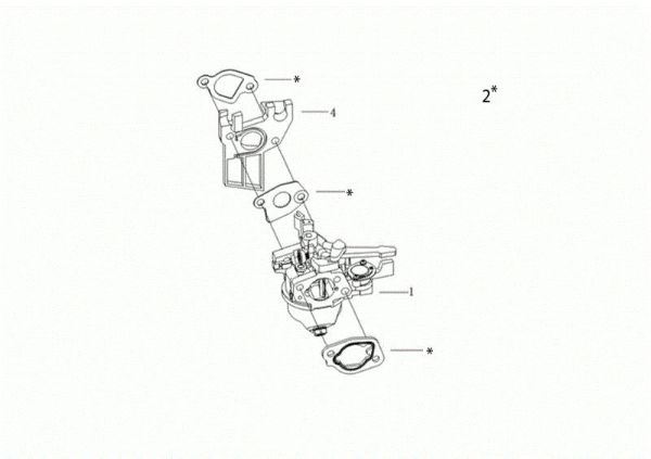 Carburetor MH 198 RKS (K800 HC - EURO5) Rotary tiller