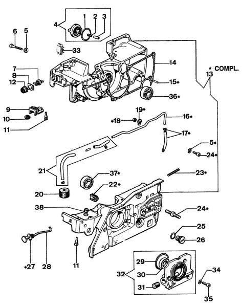 Crankcase 999 TTA Power cutter