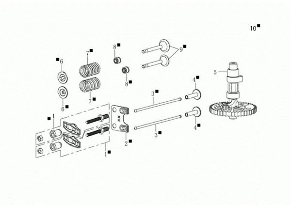 Reed valve kit GV 48 TK ALLROAD 3 (K605) EURO 5 Lawnmower