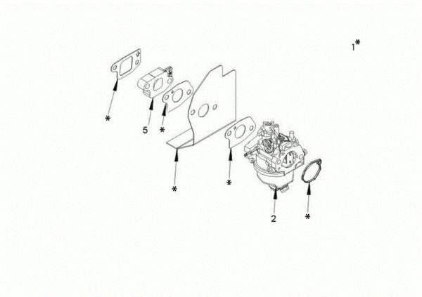 Carburetor G 53 TK ALLROAD EXA 4 (K805) EURO 5 Lawnmower