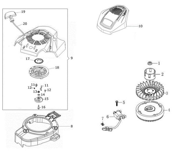 Ignition system G 53 VK ALLROAD PLUS 4 (K805) EURO 5 Lawnmower