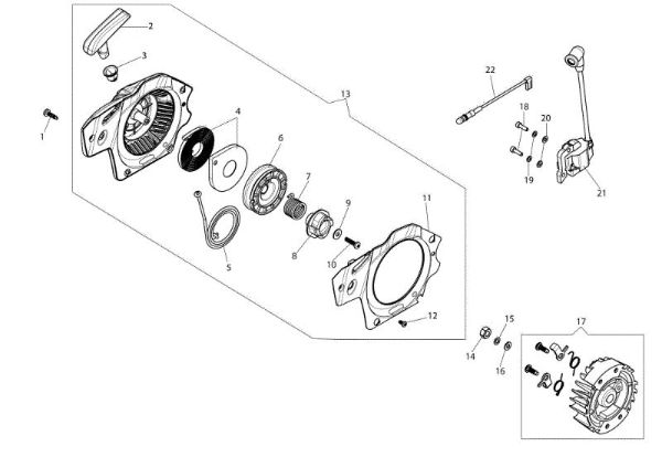 Ignition system GSH 40 (Euro 1) Chainsaw
