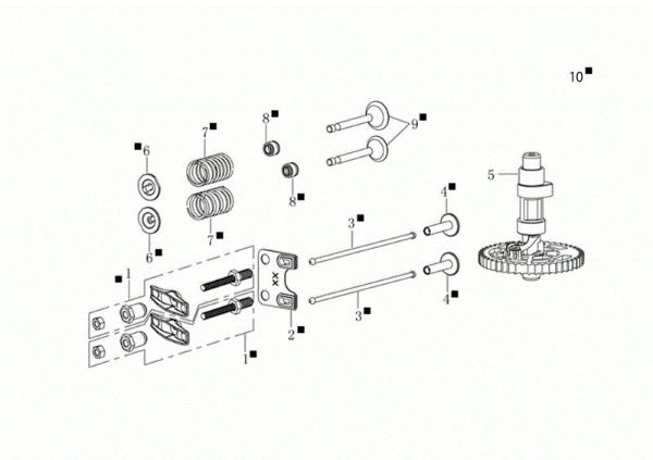 Reed valve kit G 48 TKE COMFORT PLUS (K655LI) EURO 5 Lawnmower