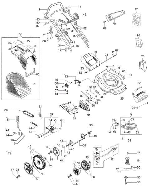 Illustrated parts list G 53 TKE ALL ROAD PLUS 4 (K655LI) EURO 5 Lawnmower
