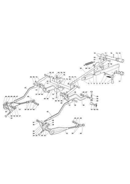 Cutting plate lifting OM 103/22 V Cat. 2020 Garden tractor