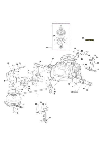 Transmission OM 123/22 V Cat. 2020 Garden tractor