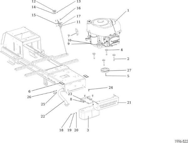 Engine OM 92/16KH (K1600AVD) Cat. 2020 Garden tractor