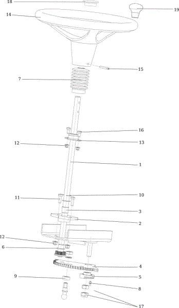 Steering arm APACHE 92 4x4 EVO Cat.2020 Garden tractor