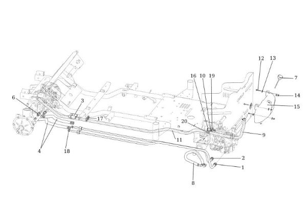 Hydraulic distribution APACHE 92 4x4 EVO Cat.2020 Garden tractor