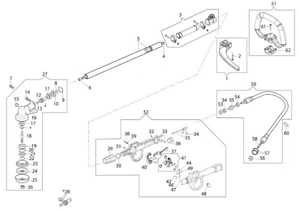 Transmission BCF 550 Brushcutter