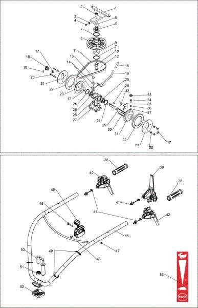 Transmission DEB 528 Bush hog mower