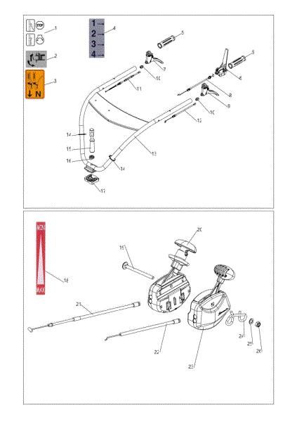 Handlebar DEB 5158 Bush hog mower