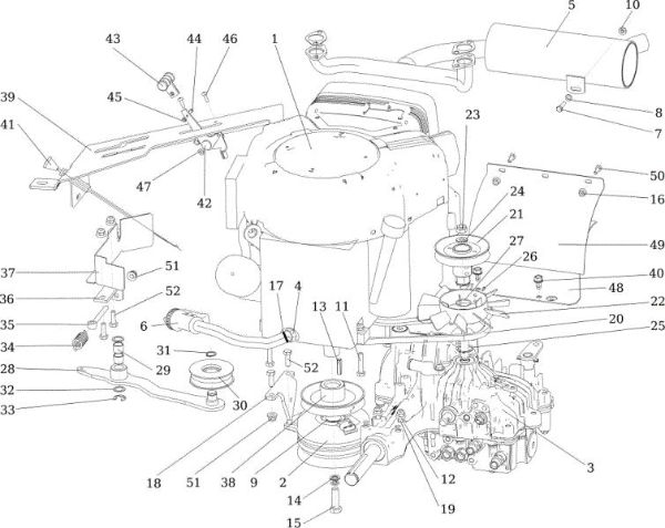 Engine APACHE 92 EVO (K2400AVD V-Twin - EURO5) Cat.2021 Garden tractor