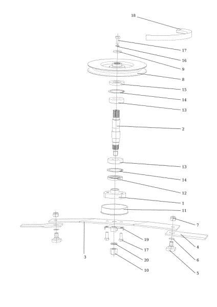Mowing deck (2/2) APACHE 92 4x4 EVO Cat.2021 Garden tractor