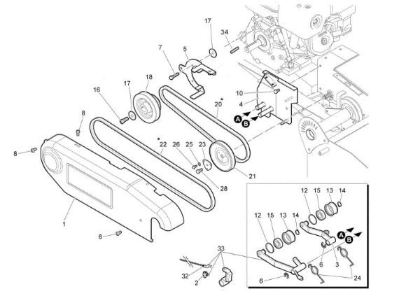 Transmission WB50 (K800H) Flail mowers