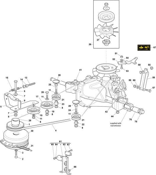 Transmission OM 123/22 V Cat. 2022 Garden tractor