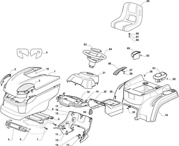 Body OM 84/14,5 K H Cat. 2022 Garden tractor
