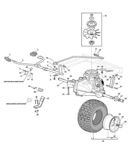 Transmission GLX 14-84H Garden tractor